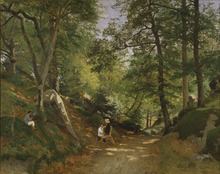 Sommerlandschaft bei Fontainebleau, 1876, Schwedisches Nationalmuseum