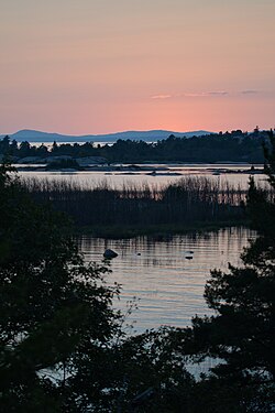 Sunset viewed from Philip Edward Island