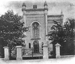 Chomutovská synagoga, cca 1900