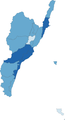 Taitung magistratowa mapa wyborów 2018.svg
