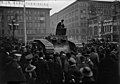 Display of a tank at City Hall as part of a Victory Loan drive