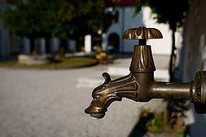 Tap in Fužine castles yard.jpg