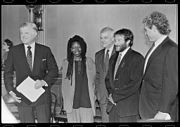 Williams and Whoopi Goldberg in 1990.