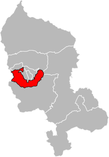 Situation of the canton of Bavilliers in the department of Territoire de Belfort