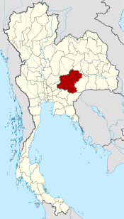 Ligging van de provincie Nakhon Ratchasima
