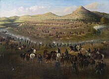 The Eighth Minnesota Infantry at the Battle of Ta-Ha-Kouty (Killdeer Mountain) The Eighth Minnesota Infantry (Mounted) in the Battle of Ta-Ha-Kouty (Killdeer Mountain).jpg