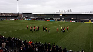 The Hive Stadium soccer ground in London, England, UK