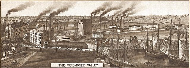 Menomonee Valley in 1882