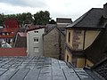 Une vue sur les toits depuis le théâtre de Montbéliard situé dans la Mairie.