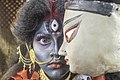 Traditional Folk Theatre’s Artist performs Indian mythological character-Goddess Kali