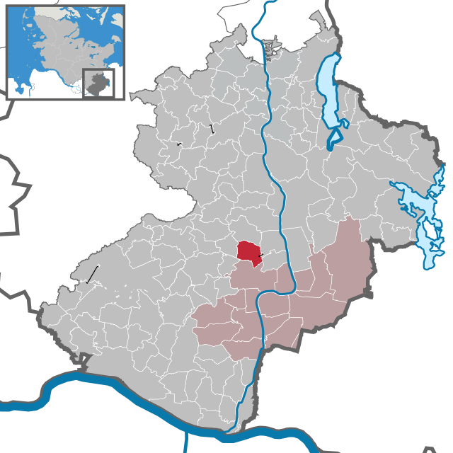 Elhelyezkedése Schleswig-Holstein térképén