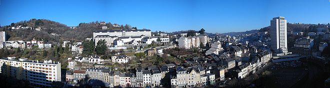 Panorama de la ville de Tulle.