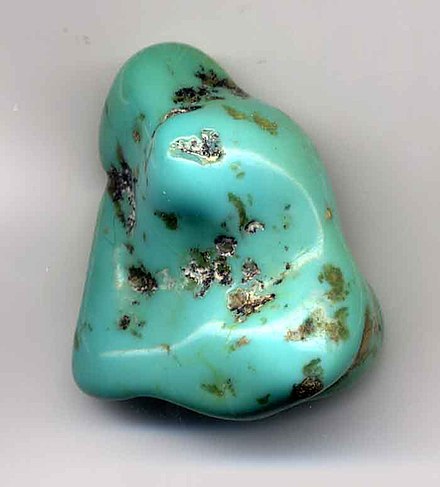 The turquoise gemstone is the namesake for the color