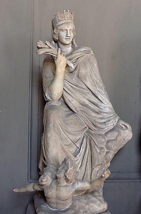 La Tyché d'Antioche. Marbre, copie romaine d'un original grec en bronze du Ier siècle av. J.-C.