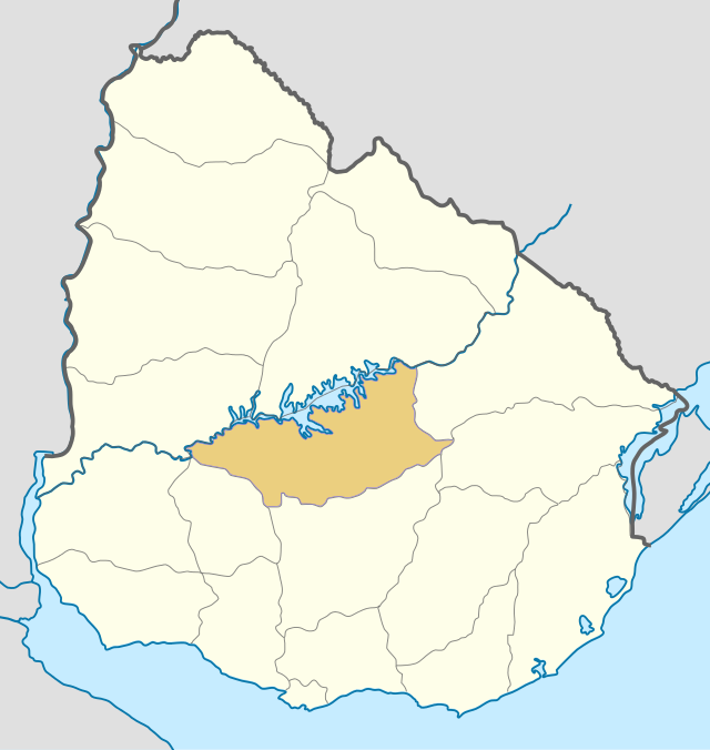 杜拉斯諾省在烏拉圭的位置