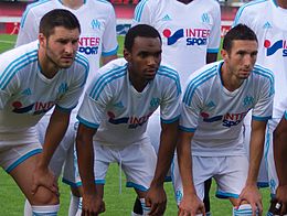 Coupe du Valais 2013 - OM-FC Porto 13-07-2013 - Gignac, Abdullah, Amalfitano.jpg