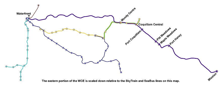 TransLink major network lines as of late 2016 Vancouver TransLink Major Network Lines 2017.jpg