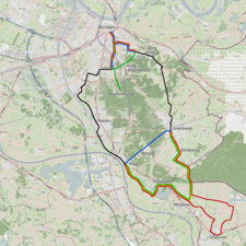 Tredje dagen går marschen söderut via Malden, Milsbeek och Groesbeek.