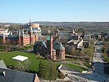 View of Ithaca from tower of Cornell University