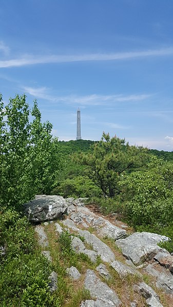 File:View of the High Point Monument from the Appalachian Trail.jpg