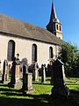 Cemitério de cemitério burguês com monumentos funerários