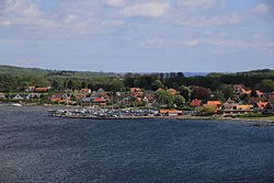 Vindeby on Tåsinge, seen from Svendborgsund bridge.jpg