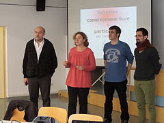 Edithaton pedagogy at Mataró Library, december, 2014