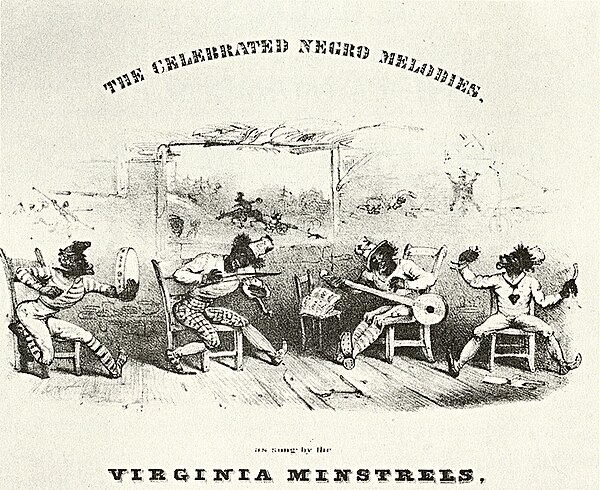 Couverture de The Celebrated Negro Melodies, as Sung by the Virginia Minstrels, 1843.