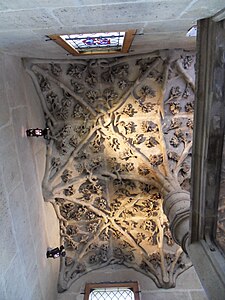 Flamboyant gothic vaulted ceiling from the tower of Jean-Sans-Peur (1409–11)