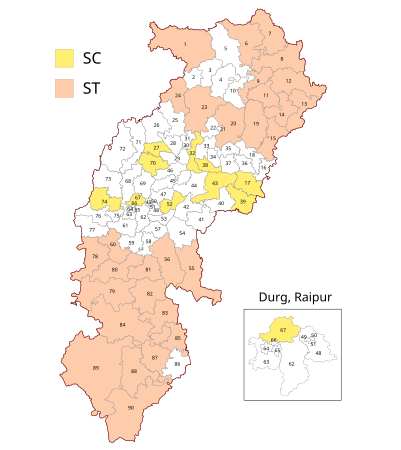 Circonscriptions du parlement du Chhattisgarh