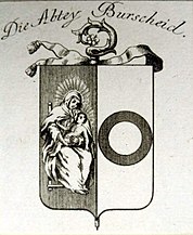 Wappen Abtei Burtscheid um 1791