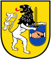 Widersehend und schwarz behaart: Wappen von Bad Köstritz