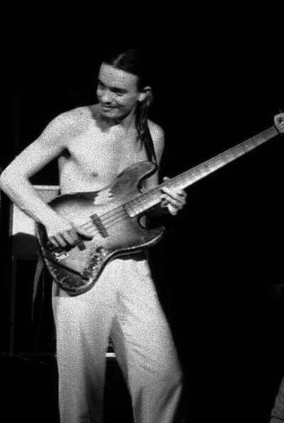 Jaco Pastorius playing his 1960 Jazz Bass, on November 27, 1977