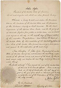 Webster-Ashburton Antlaşması onay.jpg