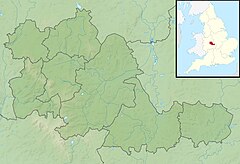 Mapa lokalizacyjna West Midlands