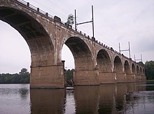 The West Trenton Railroad Bridge across the Delaware River.