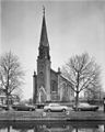 West- en zuidgevel van de kerktoren (1976)