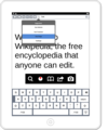 Wikipedia iPad App Mockup Dashboard.png
