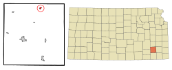 Location of Buffalo, Kansas