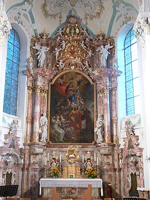 Wolfegg Pfarrkirche Hochaltar.jpg