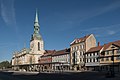 Wolfenbüttel, die Marienkirche und der Busbahnhof