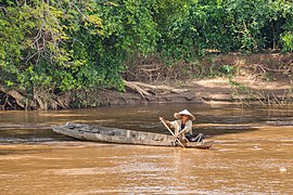 Woman fishing in Don Det, Laos.jpg