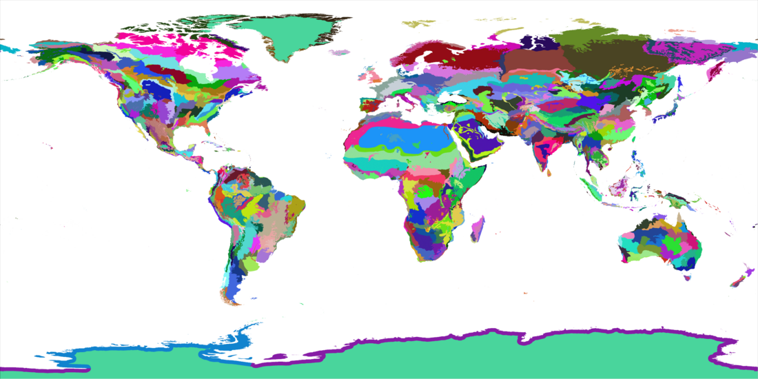 List of terrestrial ecoregions (WWF)