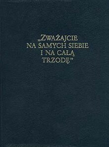 "Pay Attention to Yourselves and to All the Flock" (1991) in Polish Zwazajcie.jpg