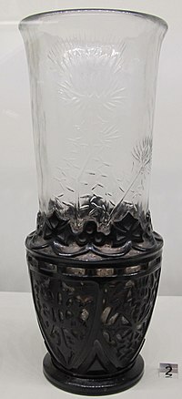 Émile gallé, vaso, tyk visdomsbånd kunne trække mig ud som en ren vase, 1889.JPG