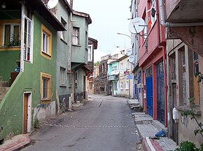 Straat in het historische centrum van Tuzla