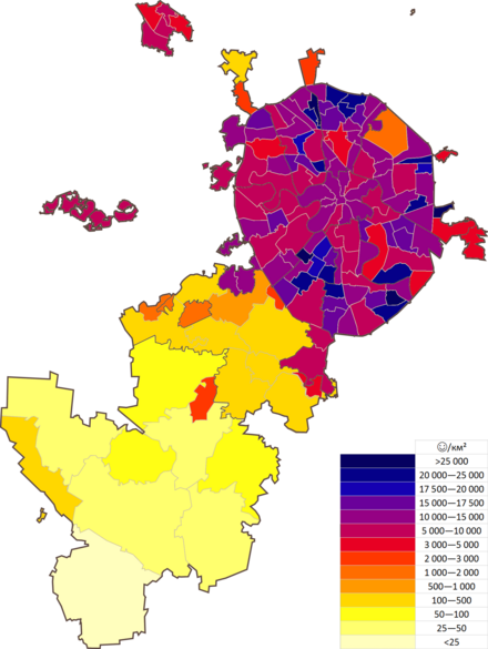 Процент населения москвы. Карта Москвы по округам плотность населения. Плотность населения Москвы по районам на карте. Плотность населения Москвы по районам 2022. Карта плотности населения Москвы.