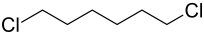 Structural formula of 1,6-dichlorohexane