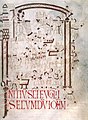 11th century unknown painters - Gospelbook of Matilda - The Cleansing of the Temple - WGA15960.jpg