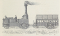 The LOTZ steam road locomotive that A. C. KREBS saw in Lons le Saulnier in 1867.